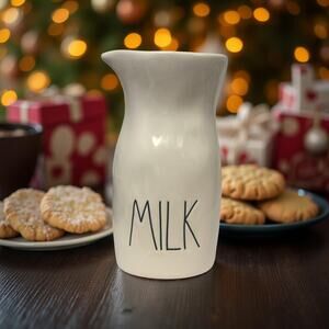 Rae Dunn MILK Mini Ceramic Pitcher / Creamer – Farmhouse Kitchen Decor